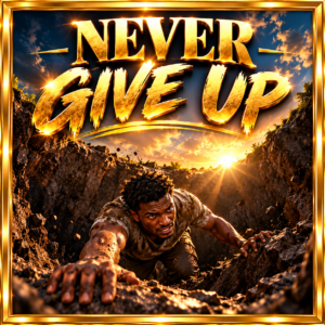 never give up rise to the light